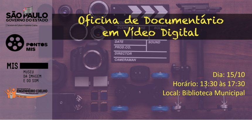 Inscrições abertas para a oficina de “Documentário em Vídeo Digital”