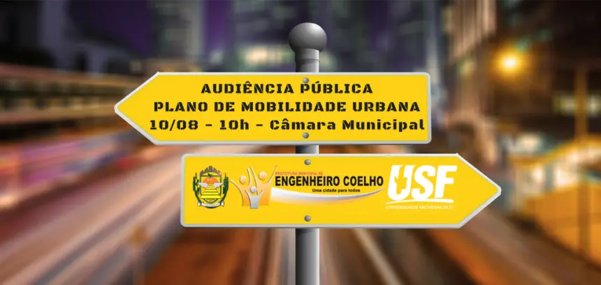 Audiência Pública debaterá propostas para o Plano de Mobilidade Urbana