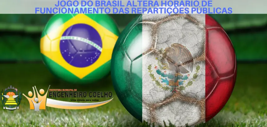 Jogo do Brasil altera horário de funcionamento das repartições públicas