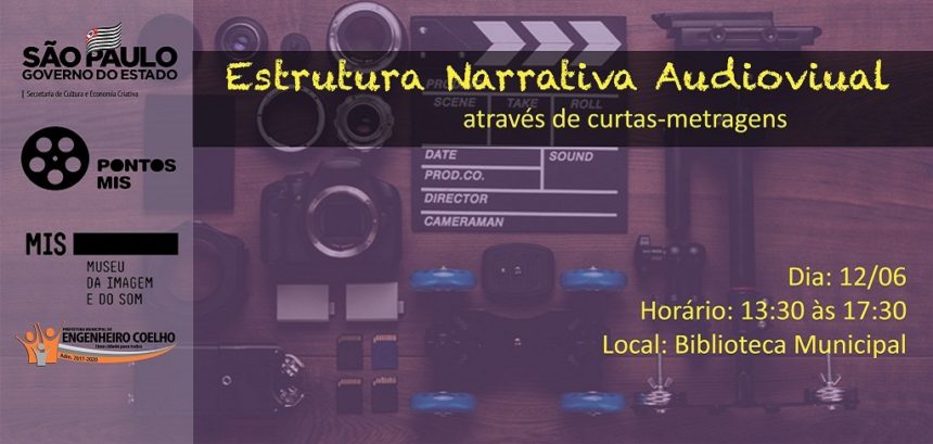 Inscrições abertas para a oficina “Estrutura Narrativa de Audiovisual Através de Curtas-Metragens”