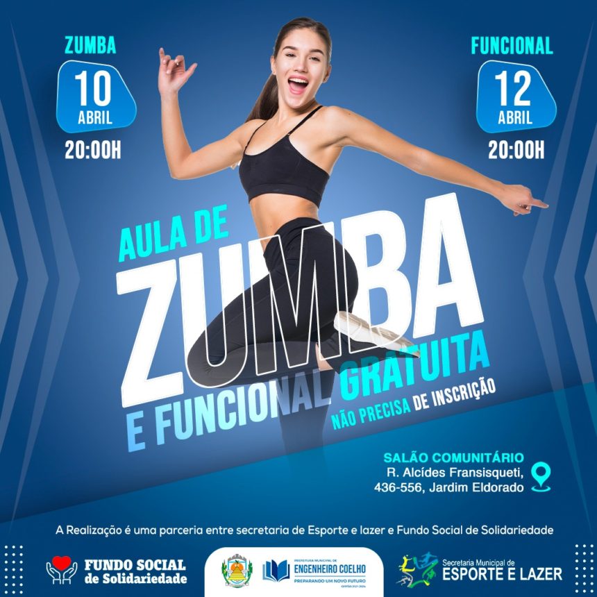 Evento gratuito de Zumba e Aula Funcional promove saúde e diversão
