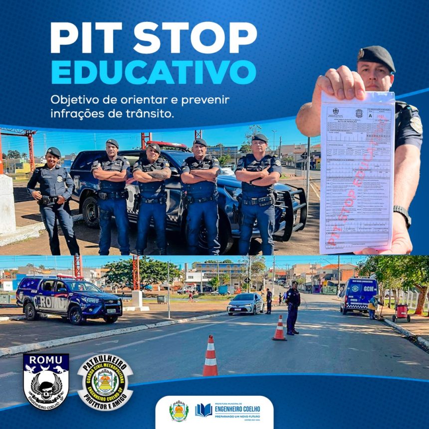 Campanha de Conscientização no Trânsito: Pit Stop Educativo em Engenheiro Coelho
