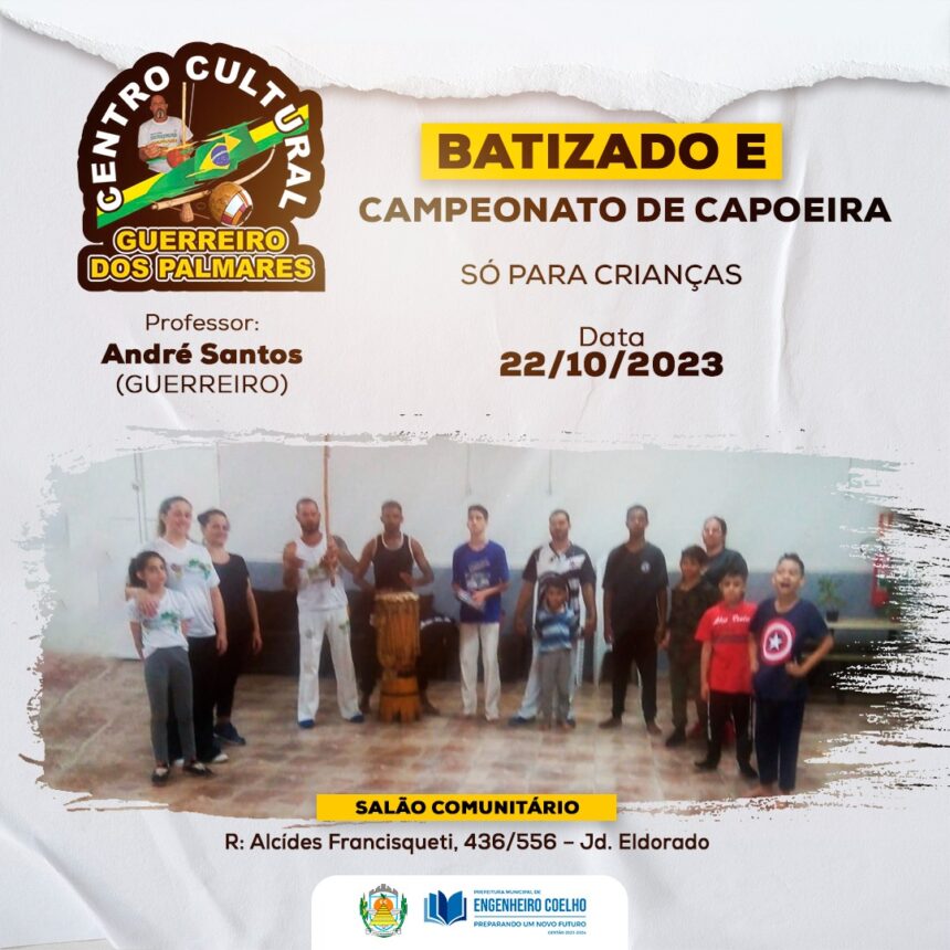 Tudo Pronto para o Batizado e Campeonato de Capoeira em Engenheiro Coelho!