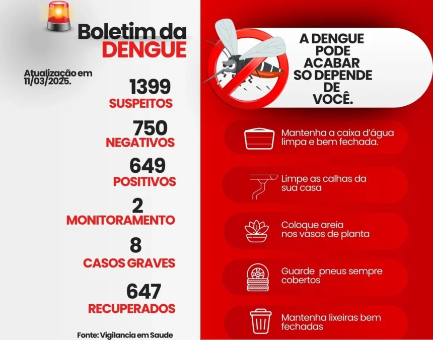 Atualização dos dados da dengue