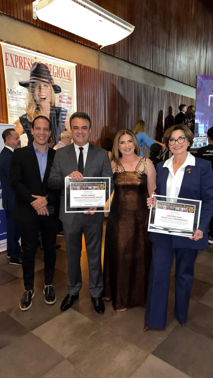 Prefeito Pedro Franco recebe a 24ª Premiação da Revista Expressão Regional
