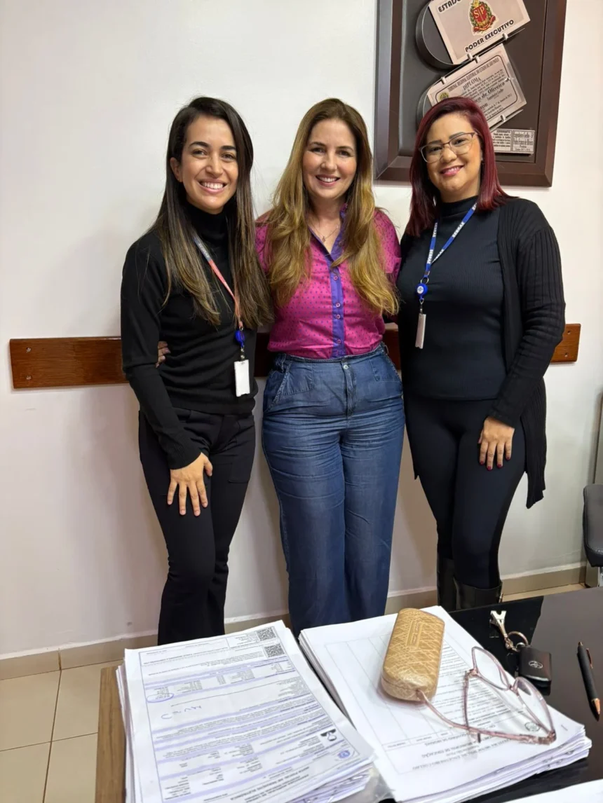 Primeira-dama e Secretária de Educação recebe representantes do Sebrae